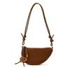 Bolso de textura de alto valor para mujer, gran capacidad, otoño 2026, estilo nuevo simple, nicho retro, bolso cruzado, bolso dumpling para mujer