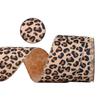 2026 Nova Fita Personalizada 6,3cm Estampa de Leopardo Borda de Camurça Selada para Laços DIY Decoração de Casa Embalagem de Presente