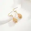 Pendientes Redondos de Perla Retro Envueltos a Mano Pendientes Sencillos Regalo Personalizado Moda Joyería para Orejas Nido de Pájaro