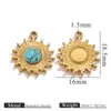 Accesorios para Colgantes DIY Personalizados Serie Marina Acero Inoxidable Oro de 18K Caballo de Mar Cangrejo Colgante de Joyería Al por Mayor