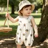 Mameluco de Bebé Verano Delgado Sin Mangas Traje para Gatear para Recién Nacidos, Algodón de Bambú Clase A Mameluco Chaleco Exterior Atuendo de Verano