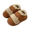 Sapatos de Algodão Birkenstock Color Block Retrô para Crianças, Fechamento com Velcro para o Inverno, Forrados com Lã, Quentes, Sapatos Casuais de Algodão para o Dia a Dia para Meninos e Meninas