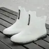 Botas de chuva femininas transparentes, sapatos impermeáveis, botas de chuva antiderrapantes, sapatos curtos de borracha, nova moda, cristal de gelatina, casual, atacado transfronteiriço