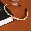 Tiara de Pérola com Cravação de Diamantes Estilo Pequeno Perfumado Primavera e Verão, Acessório de Cabeça de Moda de Alto Padrão e Versátil para Mulheres, Acessórios de Cabelo Doces e Elegantes Atacado
