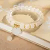 Pulsera de Cristal con Perlas de Cristal Natural Optimizada Pulsera Versátil de Nicho Joyería de Moda de Lujo Ligero Venta al por Mayor para Mujeres