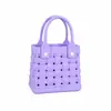 Bolso Tote Tejido Perforado de Eva para Mujer, Bolso de Playa para Exteriores de Verano, Apto para Bricolaje, Bolso Coreano de Nicho