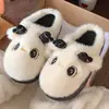 Pantufas de pelúcia de veado fofo, de algodão, para mulheres, outono e inverno, quentes, antiderrapantes, com sola grossa, design feminino, disponíveis para dropshipping