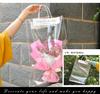 Bolsa de Tote Transparente de Flores de PP Bolsa de Tote Individual de Flores Bolsa de Regalo para Ramo Tamaño Mediano En Stock Venta al por Mayor Transfronterizo
