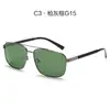 Nuevas Gafas de Sol Polarizadas, Gafas de Sol para Hombre, Gafas de Conducir, Gafas de Sol de Acero Inoxidable de Alta Gama, Protección Solar