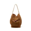 Bolsa Feminina para o Dia a Dia Leve de Luxo Ombro Único de Alta Qualidade Bolsa de Axila Feminina Grande Capacidade Portátil Couro Genuíno Nova Bolsa Saco