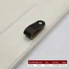 Manija de Puerta de Gabinete de Muebles, Manija de Cuero Montada en Superficie Sin Taladro, Manija de Gabinete de Cuero Negro Minimalista Moderno para Cajón y Gabinete