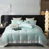 2026 Novo Estilo Tecido Tencel Bordado Floral Conjunto de Quatro Peças Verão Conjunto Bordado de Tencel