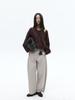 Pantalones Anchos de Otoño 2025 para Mujer Evertrue Estilo Coreano Pantalones Cropped de Tencel de Cintura Alta 93562