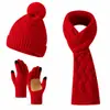 Gorro de Lana Tejido con Patrón de Diamantes de Sarja Nuevo Europeo y Americano con Forro de Felpa Engrosado Protección contra el Frío Simple Versátil para Esquiar Gorro de Mujer