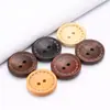 Botones de Madera Personalizados Grabados con Láser de Dos Agujeros, Botones Planos con Forma de Cuenco Cosidos a Mano para Camisas Infantiles y Abrigos Largos, Botones Decorativos de Madera