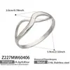Diseño geométrico estilo europeo juego de pulseras con hebilla en forma de 8 acero inoxidable chapado en oro de 18 quilates versión ancha pulsera envolvente venta al por mayor