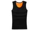 Chaleco térmico de talla grande para hombre para comercio exterior, forrado de polar y engrosado, chaleco dorado de polar sin costuras de invierno, prenda interior sin mangas para hombre