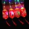 Linterna Pequeña Luminosa Retro de Año Nuevo Linterna de Proyección de Cristal Portátil para Niños Festival de Medio Otoño Festival de Primavera Bendición Linterna Roja de Palacio