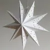 Lanterna de Papel Estrela de Nove Pontas Dobrável 3D Lanterna Decorações de Natal Pingente Adereços para Layout de Local de Festa em estoque