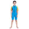 Venta al por mayor transfronteriza de trajes de surf y buceo nuevos de una pieza para niños, trajes de buceo cálidos, trajes de manga corta a prueba de frío para esnórquel y natación en invierno