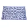 Molde de Parche de Resina de Cristal DIY Amapola Parche de Gema de Tiempo Molde de Silicona Estilos y Tamaños Varían