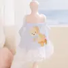 Vestido Chaleco con Tirantes de Encaje de Oso Delgado para Perros Pequeños, Ropa para Perros Bichón, Ropa para Mascotas, Ropa para Gatos