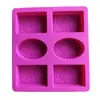 Molde de sabão de silicone artesanal quente transfronteiriço de 6 peças, novo padrão, molde de sabão, molde de sabão a frio, molde de bolo, vendas diretas da fábrica