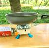 Mini estufa portátil plegable cuadrada pequeña para exteriores, estufa de camping, estufa de tarjeta, estufa de gas, quemador de estufa de coche, venta al por mayor