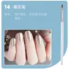 Set de Plumas de Manicura de Fábrica 15 Piezas Set Completo de Plumas Pintadas de Uso Común, Pinceles de Fototerapia de Línea Fina, Pinceles para Pintar, Difuminar y Gradiente