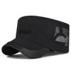 Nuevo sombrero plano de malla transpirable para primavera y verano, protección solar de secado rápido, visera solar fina, sombrero de moda versátil con letra tridimensional