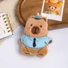 Atacado Transfronteiriço Fofo Criativo Desenho Animado Pingente de Pelúcia Capivara Chaveiro Pingente de Bolsa Corrente de Contas Boneca
