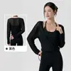 Top Casual Suelto de Manga Larga para Yoga para Mujer, Cubierta Deportiva Ligera y Transpirable para Entrenamiento de Pilates y Fitness