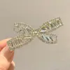 Clip para el Cabello de Poni con Pedrería Modelo Nuevo 2026, Pasador Exquisito de Gama Alta, Clip de Cabello Brillante de Pedrería a la Moda para Mujer, Pinza Lateral