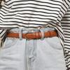 Cinto Fino Macio da Moda Estilo Coreano Feminino Simples Versátil Decorativo Jeans com Cinto de Malha Preta Popular na Internet Vintage