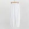 Calça Esportiva de Modal Fina de Tamanho Grande para Homens, Caimento Solto para Meia-Idade e Idosos, Calça de Casa Anti-Mosquito para o Verão