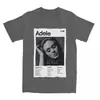 Camiseta Design de Álbum da Adele Camisetas Harajuku Manga Curta Algodão
