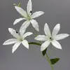 Flor Artificial de Narciso y Lirio de un Solo Tallo, Flor Artificial para Decoraciones de Boda, Arreglos de Pasillo, Decoración de Fondo de Escenario