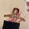 Pinza de Garra Avanzada Sense Marrón Chocolate de una palabra Pinza Grande de Tiburón Clip para el Cabello para Mujer Parte Posterior de la Cabeza 2024 Nuevo Estilo Clip Accesorios para el Cabello