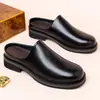Sandalias de slip-on para hombre al por mayor, mocasines de verano business casual, con suela gruesa, antideslizantes, mules tipo media pantufla