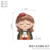 Pegatinas Lindas de Niña para Refrigerador Pegatinas Creativas de Dibujos Animados para Pared Manualidades de Resina Pegatinas para Interruptores Accesorios de Pared para Sala de Estar Dormitorio