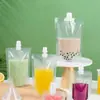 Bolsa Transparente Desechable con Boquilla, Bolsa de Pie Resistente a Altas Temperaturas para Bebidas de Jugo, Bolsa de Empaque, Bolsa para Medicina Tradicional China, Bolsa de Empaque Portátil