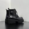 Una generación de botas Martin de cuero de cuentas abiertas originales para hombre, botas Derby de piel de vaca entera con suela gruesa aumentada, botas de viento británicas