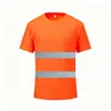 Camisa polo de seguridad reflectante de alta visibilidad para verano, ropa de trabajo para sitio de construcción, ropa de protección laboral de manga corta, ropa de ingeniería transpirable y resistente al desgaste