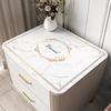 Tapete para Mesa de Noche de Dormitorio Imitación Mármol Tapete de Escritorio Tapete para Mesa de Centro Impermeable Aislamiento Térmico Lavable a Mano Tablero de Roca para Escritorio Tapete Protector