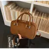 2025 Nueva Moda Brillante Bolso Redondo Pequeño Bolso de Mano Estilo Bolera para Mujer Bolso Cuadrado Pequeño Casual con Cremallera Bolso de Hombro