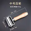 Herramientas Manuales DIY Para Dar Forma Al Borde De Cuero Rodillo Prensador Borde De Cuero Rodillo Prensador De Cuero Borde Sólido De Cuero Mango De Madera Real Rodillo De Piel De Vaca