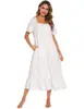 Amazon 2026 Europeu e Americano Primavera e Verão Novo Estilo Victoria Modelagem Solta Roupa de Casa Manga Curta Camisola Pijama Atacado