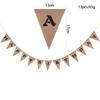 Bandera de arpillera con letras de FELIZ CUMPLEAÑOS transfronterizas, decoración para fiesta de CUMPLEAÑOS, venta al por mayor