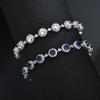 Pulsera Europea y Americana Cobre Incrustado Zircón Grado AAA Pulsera de Niña Moda Simple Fábrica Micro Incrustado Pulsera Regalo