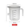 Taza medidora rayada de plástico personalizada con tapa y escala de línea negra, Taza medidora, Vaso de precipitados, Laboratorio hospitalario, Horneado, Medición, Fábrica